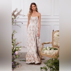 Anthropologie V Chapman Charlotte Dress White Chantilly Lace